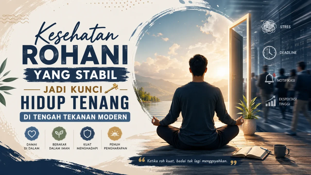 Kesehatan Rohani yang Stabil Jadi Kunci Hidup Tenang di Tengah Tekanan Modern