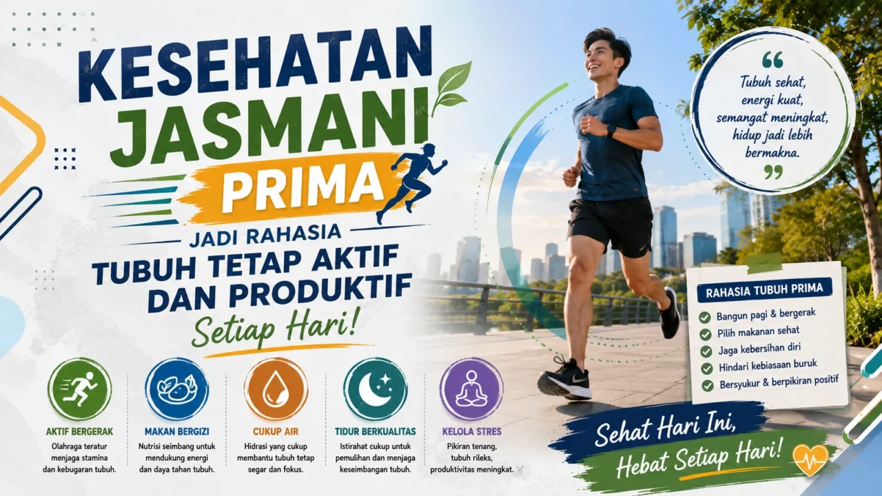 Kesehatan Jasmani Prima Jadi Rahasia Tubuh Tetap Aktif dan Produktif Setiap Hari