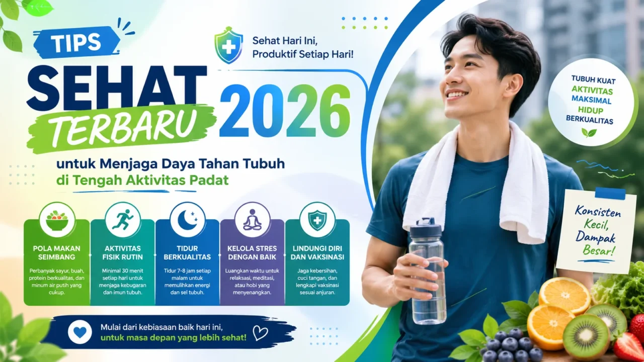 Tips Sehat Terbaru 2026 untuk Menjaga Daya Tahan Tubuh di Tengah Aktivitas Padat