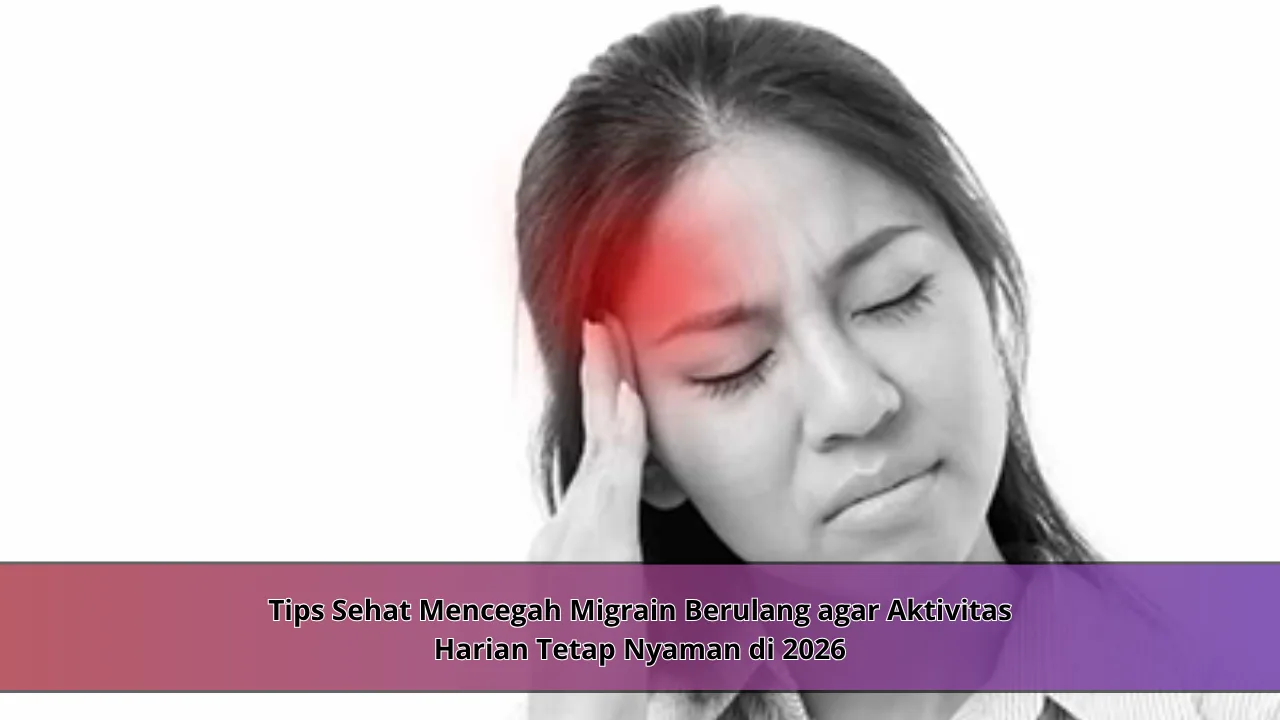 Tips Sehat Mencegah Migrain Berulang agar Aktivitas Harian Tetap Nyaman di 2026