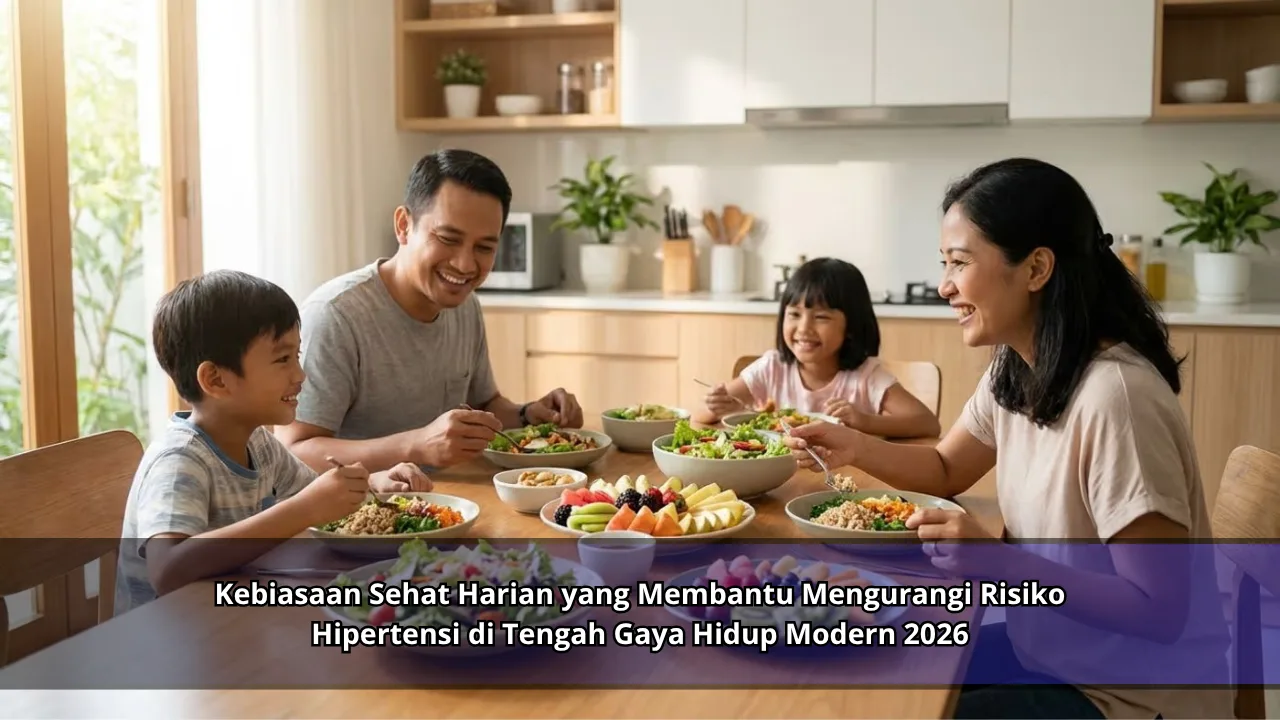 Kebiasaan Sehat Harian yang Membantu Mengurangi Risiko Hipertensi di Tengah Gaya Hidup Modern 2026