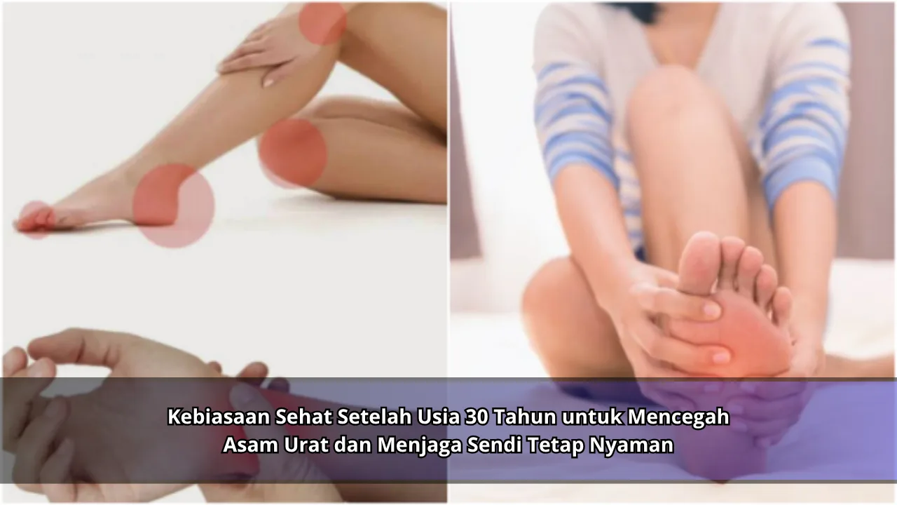 Kebiasaan Sehat Setelah Usia 30 Tahun untuk Mencegah Asam Urat dan Menjaga Sendi Tetap Nyaman