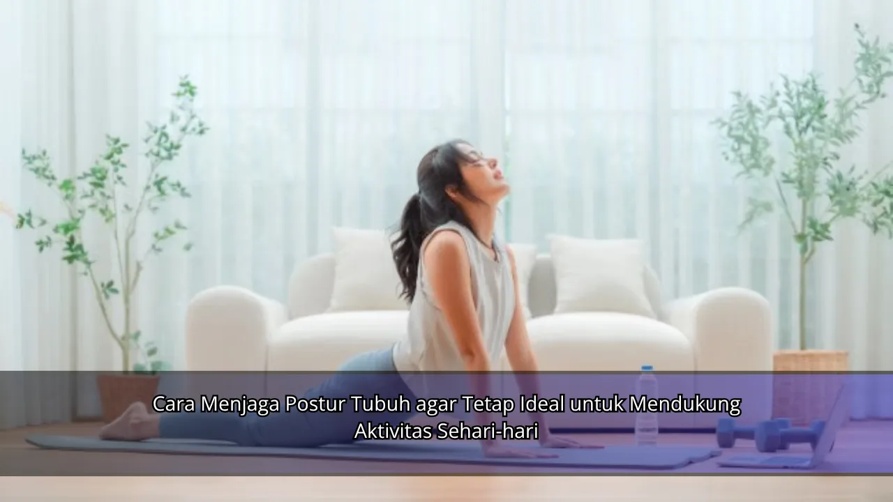 Cara Menjaga Postur Tubuh agar Tetap Ideal untuk Mendukung Aktivitas Sehari-hari
