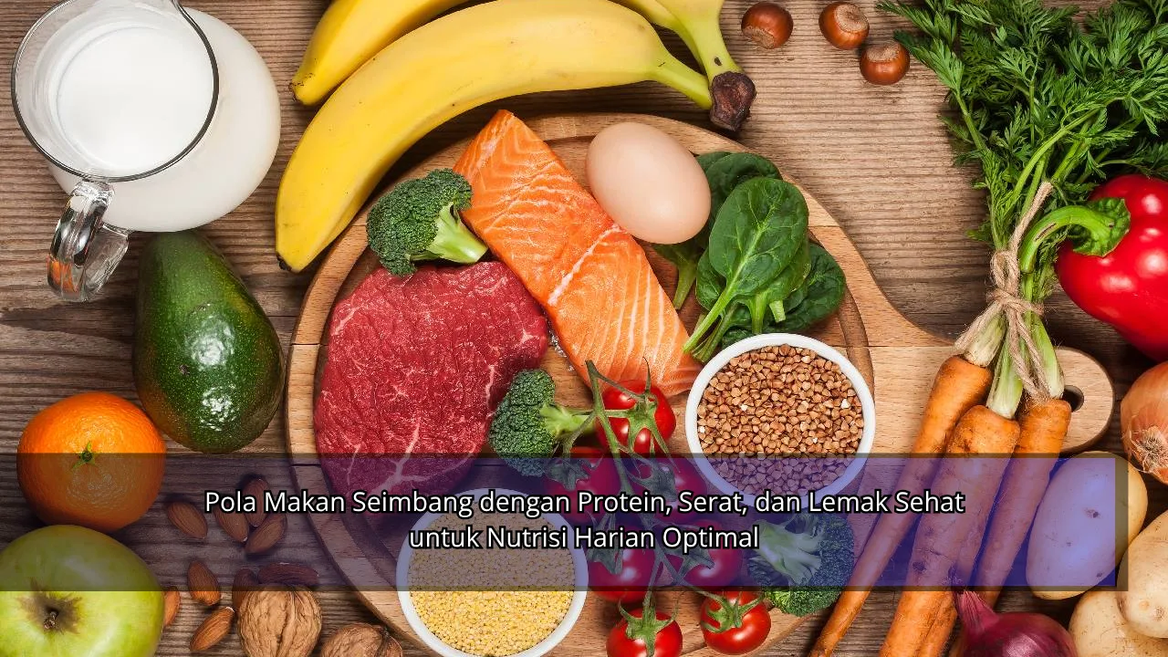 Pola Makan Seimbang dengan Protein, Serat, dan Lemak Sehat untuk Nutrisi Harian Optimal