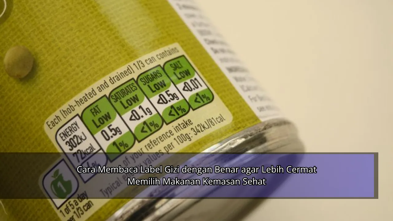 Cara Membaca Label Gizi dengan Benar agar Lebih Cermat Memilih Makanan Kemasan Sehat