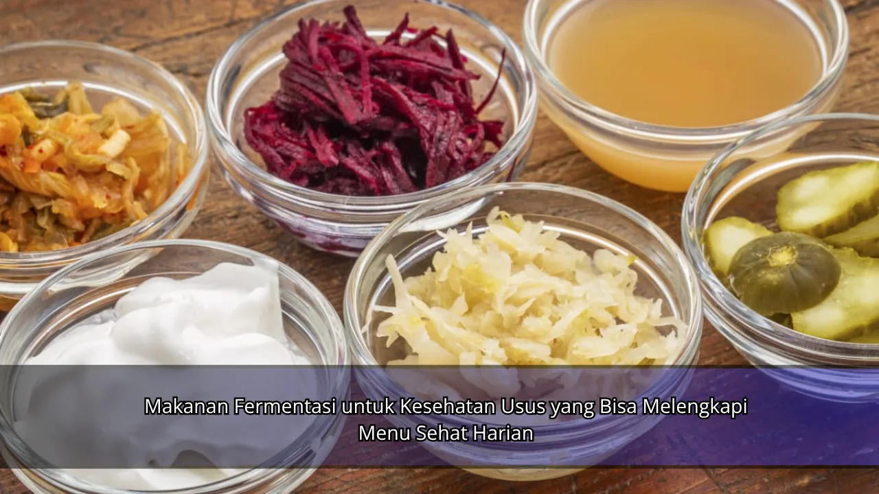 Makanan Fermentasi untuk Kesehatan Usus yang Bisa Melengkapi Menu Sehat Harian