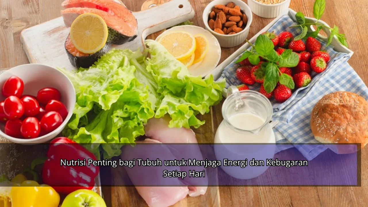 Nutrisi Penting bagi Tubuh untuk Menjaga Energi dan Kebugaran Setiap Hari