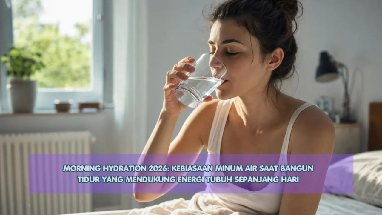 Morning Hydration 2026: Kebiasaan Minum Air Saat Bangun Tidur yang Mendukung Energi Tubuh Sepanjang Hari