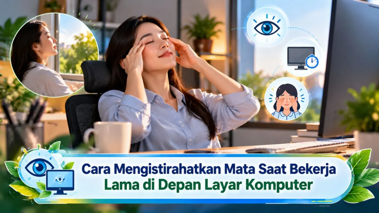 Cara Mengistirahatkan Mata Saat Bekerja Lama di Depan Layar Komputer