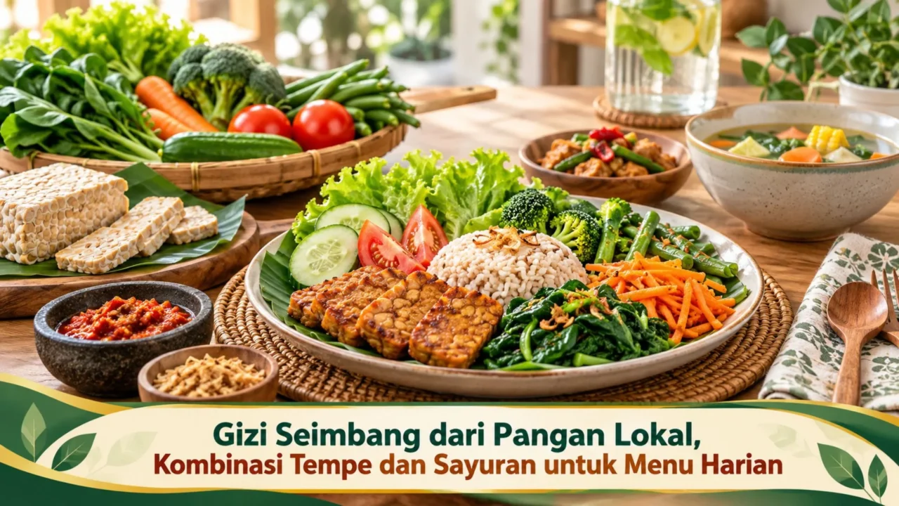 Gizi Seimbang dari Pangan Lokal, Kombinasi Tempe dan Sayuran untuk Menu Harian