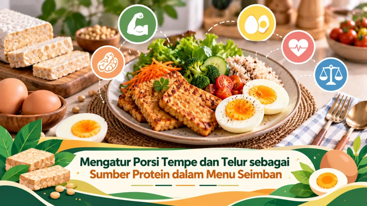 Mengatur Porsi Tempe dan Telur sebagai Sumber Protein dalam Menu Seimbang