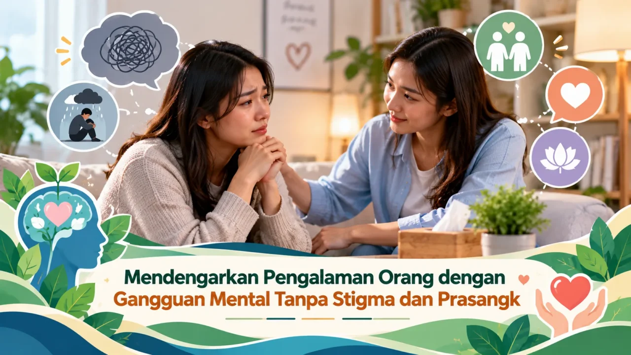 Mendengarkan Pengalaman Orang dengan Gangguan Mental Tanpa Stigma dan Prasangka
