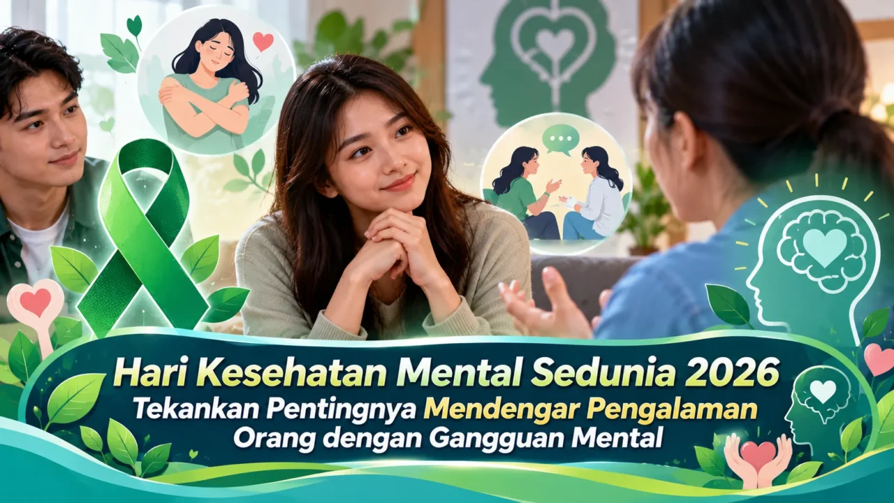 Hari Kesehatan Mental Sedunia 2026 Tekankan Pentingnya Mendengar Pengalaman Orang dengan Gangguan Mental