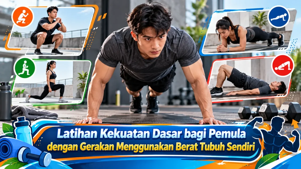 Latihan Kekuatan Dasar bagi Pemula dengan Gerakan Menggunakan Berat Tubuh Sendiri