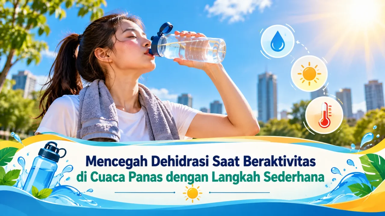 Mencegah Dehidrasi Saat Beraktivitas di Cuaca Panas dengan Langkah Sederhana