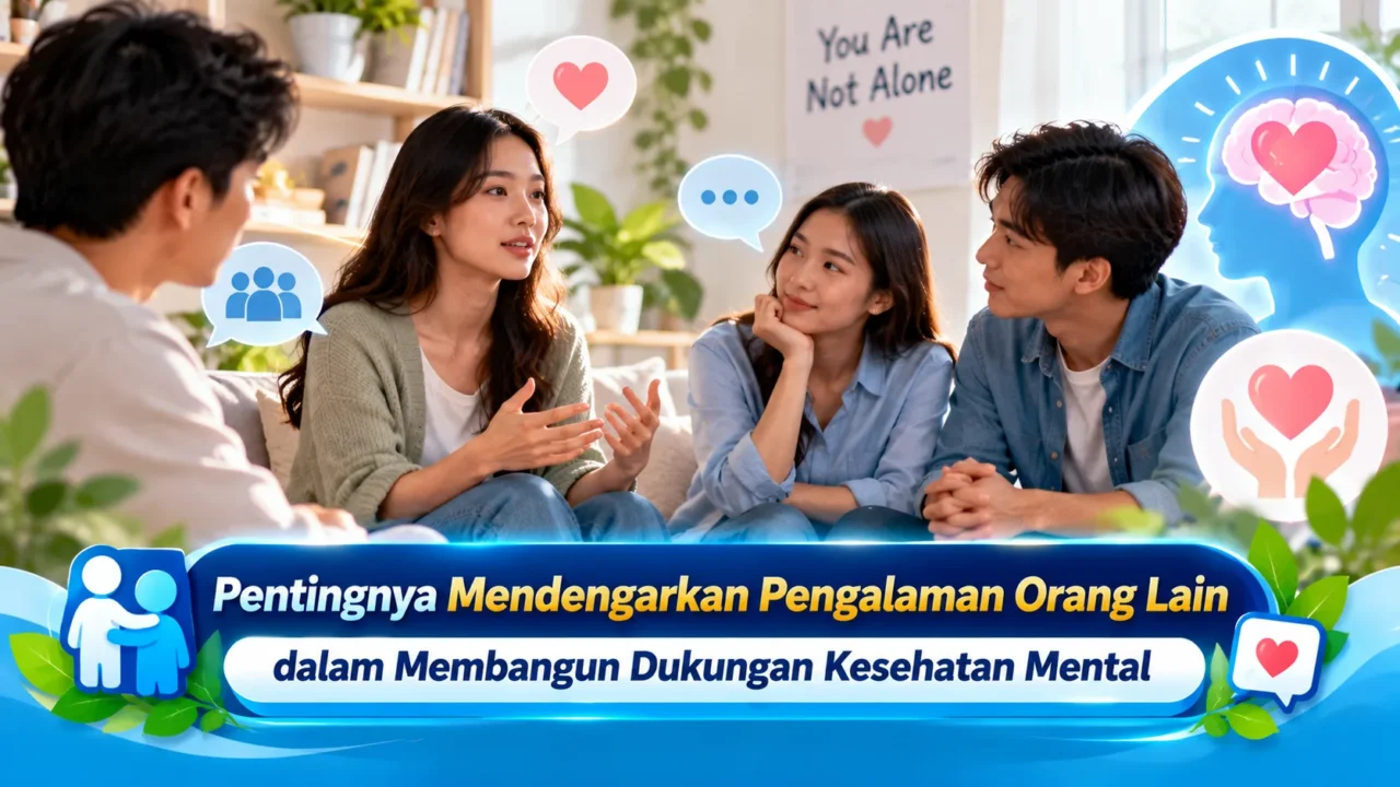 Pentingnya Mendengarkan Pengalaman Orang Lain dalam Membangun Dukungan Kesehatan Mental