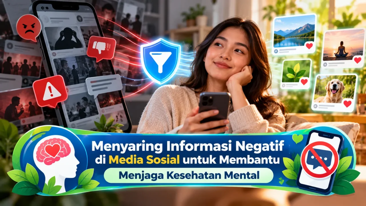 Menyaring Informasi Negatif di Media Sosial untuk Membantu Menjaga Kesehatan Mental