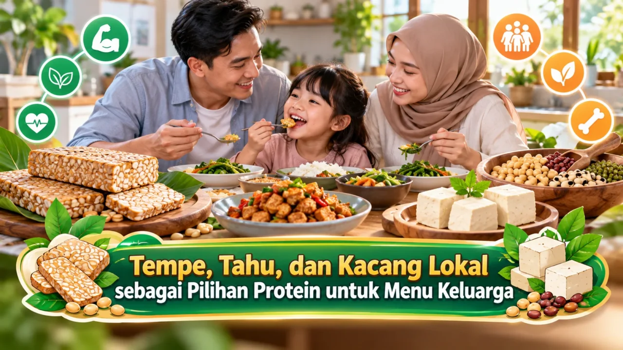 Tempe, Tahu, dan Kacang Lokal sebagai Pilihan Protein untuk Menu Keluarga