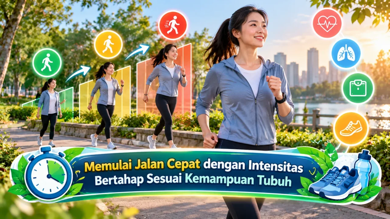 Memulai Jalan Cepat dengan Intensitas Bertahap Sesuai Kemampuan Tubuh