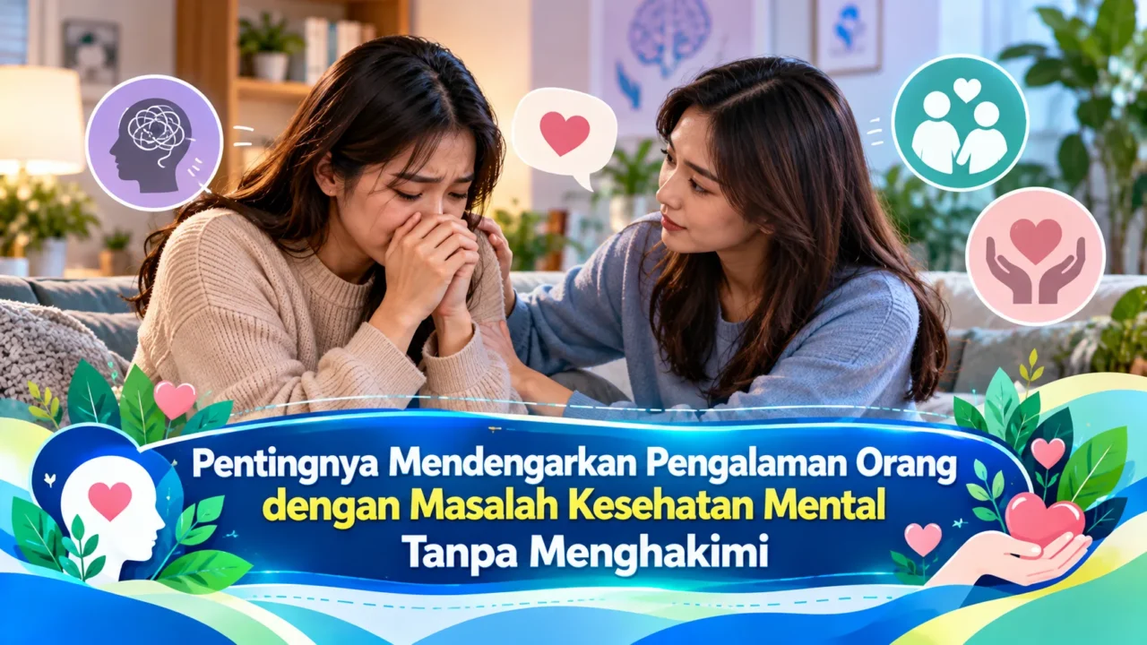 Pentingnya Mendengarkan Pengalaman Orang dengan Masalah Kesehatan Mental Tanpa Menghakimi