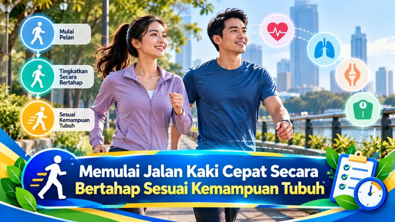 Memulai Jalan Kaki Cepat Secara Bertahap Sesuai Kemampuan Tubuh