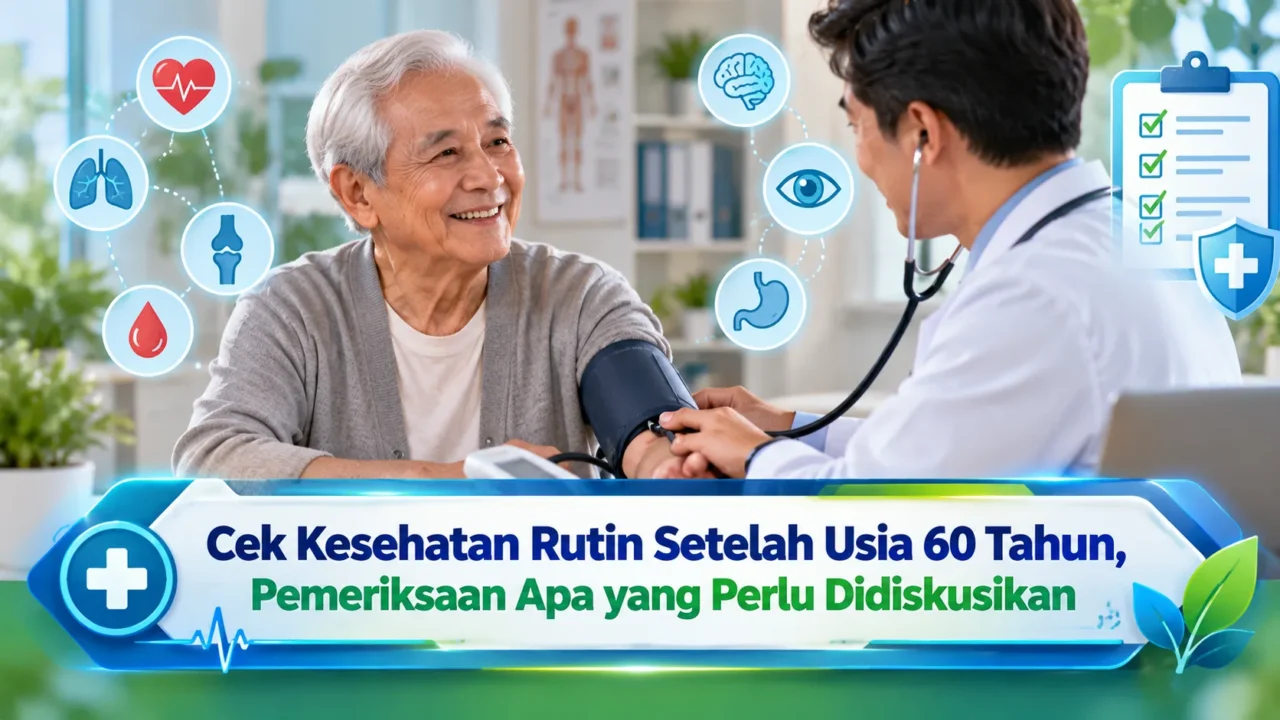 Cek Kesehatan Rutin Setelah Usia 60 Tahun, Pemeriksaan Apa yang Perlu Didiskusikan