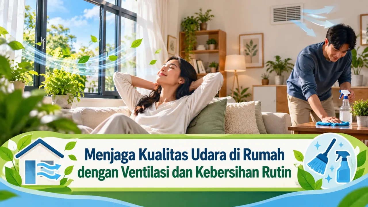 Menjaga Kualitas Udara di Rumah dengan Ventilasi dan Kebersihan Rutin